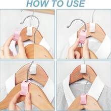 1/10/30/50 Ganchos conectores de percha, Ganchos de percha mágicos, Ganchos conectores en cascada de gran resistencia, Extensores de percha ahorradores de espacio para organizar la ropa en los armarios, Conector de percha ahorrador de espacio - Gancho plegable de plástico resistente con soporte de gravedad fuerte, Adecuado para todo tipo de organizador de armario montado en la pared