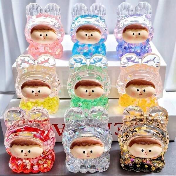 Fantasy Theme Resin Collectible Dolls, Sparkling Beaded Jelly Design, Party Favors, Holiday Gifts For Christmas, Halloween, Thanksgiving, Valentine's Day, Graduation - Decorative Figurines, No Power Required