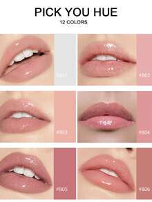 HANDAIYAN 闪亮镜面效果唇彩，液体珠光滋润持久唇膏，万圣节和圣诞节必备礼物，派对和度假必备，季节性旅行必备，秋冬时尚之选，女士化妆品，适合派对、海滩、旅行、露营、户外和校园庆典，装饰礼品，角色扮演