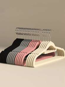 10/20 appendini per abiti con rivestimento in velluto, ad alta capacità di carico, senza lasciare tracce, appendiabiti di lusso per armadi, adatti per camicie, cappotti, abiti, pantaloni, da usare in camera da letto, balcone, bagno