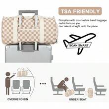 Training Bags - Brown White Corduroy Squares - View 4