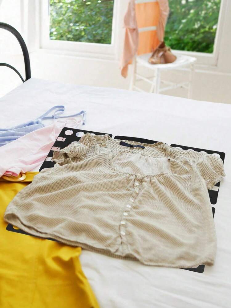 1 件衬衫折叠板，T 恤折叠板，T 恤文件夹，衣服折叠板，塑料洗衣文件夹，方便快捷，适合成人和儿童折叠衣服，春季，简单，夏季衬衫 - 彩色 - 查看 5