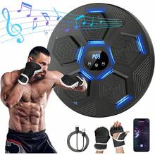 Máquina de Boxeo Músical, Recargable Bluetooth de Equipo de Boxeo Saco de Boxeo, Intelligent Boxing Target, con Pantalla Inteligente, Guante, 18 Modos Y 9 Velocidades, para Niños Y Adultos - 1 - Ver 8