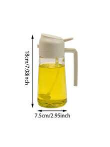 1 件自动开/关烹饪调味瓶、二合一喷油瓶、完美油量控制、防尘调味油瓶、酱油瓶、防漏大调味罐、耐高温玻璃油瓶、野餐露营烧烤用品、厨房用具 - 彩色 - 查看 6