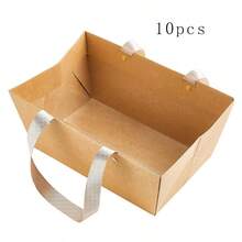 10pcs/5pcs/1pc Festival Holiday Gift Box Basket, Holiday Gift Packaging Box, Party Surprise Gift Tote Bag With Handle, Gift Packaging, Wedding, Party, Valentine's Day Universal Gift Bag - Multicolor - View 10