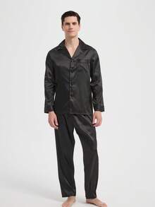 بدلة بيجاما كاجوال جديدة للرجال، ملابس خريف وشتاء