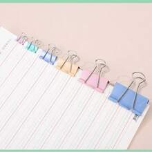 1 Box Assorted Color Small/Medium/Large Paper Clips, Multipurpose Office Supplies, School & Home Use, Decorative Stationery, Diary Accessories, Office Desk Decor - Random - View 4