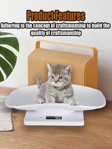 [Bestseller]1PC 10kg Easy-To-Clean ABS Material Small Pet Scale, Precise To 1g, LED Screen Digital Display Electronic Scale, Separate Design, Small In Size, Convenient For Storage, Supports Multiple Units Of G, Ml, Oz, Lb:Oz For Quick Switching, One-Click Weight Removal, Suitable For Weighing Various Items And Small Animals (Battery Not Included) - White - View 6