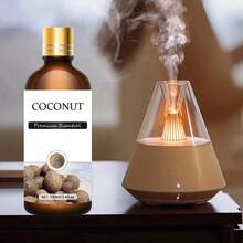 100ml/30ml/10ml，100% 天然优质樱花精油，适用于扩散器、加湿器、香皂/蜡烛制作，男女通用，毛孔护理，敏感肌肤慎用，理想礼物 - 椰子 - 查看 3