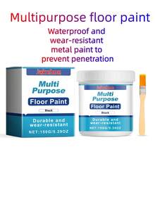 Pintura para pisos 3-en-1: impermeable, resistente a los arañazos, imprimación rápida para sitios de construcción y uso doméstico - Multicolor - Ver 8