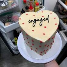 DAcrylic Black Engaged Cake TopperEngagement Cake Topper Engagement Party Decorations Bride To Be Bridal Shower Bachelorette Party Plies10 - như hình ảnh - Xem 5