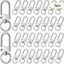 5/10/15/20/25/30/35/40/45/50pcs Metal Lobster Claw Clasp, Swivel Quick Snap Hook Keychain Findings For DIY Crafts, Keychain Making, Jewelry Making Accessories