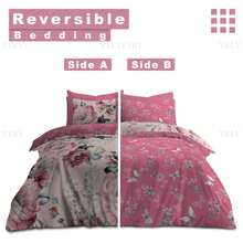 VELVETIO Goldie Printed Duvet Set Reversible Bedding Soft And Smooth Quilt Cover With Matching Pillowcase - Multicolor - View 7