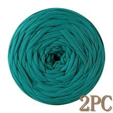 1/2pcs T-Shirt Yarn, Large 300g ± 20g T-Shirt Yarn Roll - 2cm Wide, Woven Fabric Knitted Yarn, Soft & Versatile For DIY Crafts, Used For Crocheting And Knitting Bags, Cushions, Dolls, Blankets, Slippers, Handicraft Crochet Projects, Available In Multiple Colors, Multicolor Yarn | Polyester Yarn | Acrylic Yarn | Crochet Yarn | Crafting Yarn | Vibrant Yarn Balls | Versatile Crafting Material, Knitting Accessories And Supplies