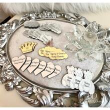 Custom Heart Tags, Wedding Name Tag, Baby Shower Tags, Butterfly, Swan, Cloud, Star, Lion Oval Tag, Trumpet, Chocolate Tags, Hexagon Tag,Christmas Gifts Tag