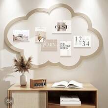 1 件大型云朵装饰板、多用途照片展示板、办公室和家庭毛毡备忘板、无钻孔展示板背景、多功能备忘板适用于家庭、书房、办公室、情人节装饰、圣诞节和新年装饰、照片展示、备忘 - 多色-雲朵 - 查看 15