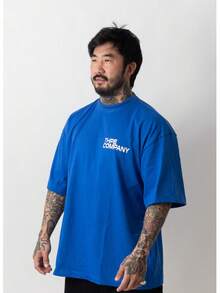 Oversized Company T-Shirt - Royal Blue - View 2