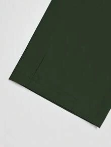 Pantaloni sportivi casual da donna con vita elastica e coulisse, adatti per corsa, yoga, allenamento, leggings per autunno/primavera - Verde - Visualizzare 6