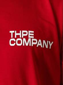 Oversized Company T-Shirt - 紅色 - 查看 4