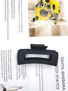 1pc/4pcs Women Minimalist High-End Elegant Square Lightweight Plastic Hair Claw Clips, Versatile For Daily Wear And Shower Use Winter Hair Accessories Fashion Hair Clutch Eleg Hair Clips