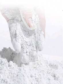 1000g/500g/300g Polvere di resina per colata, polvere di gesso - alta resistenza, senza bolle, gesso bianco fine, per la colata di gioielli e fai-da-te, pratico per la decorazione domestica e la creazione artistica