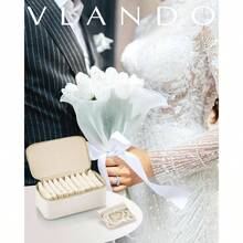 Almacenamiento de joyas pequeas para viajes - 12 piezas de color blanco - Ver 4