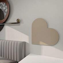 53x53厘米心形装饰板，多用途照片展示板，办公家居毛毡留言板，免打孔展示板背景，多用途留言板，适用于家居、书房、办公室、情人节装饰、圣诞节和新年装饰、照片展示、留言板 - 多色-心形 - 查看 7