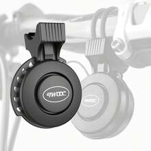 BOSTOM.F Campana De Bicicleta Timbre de Bicicleta Impermeable Bocina De Bicicleta De Volumen Ajustable con Carga USB Adecuado para Manillares De 2.2-3.2 Bicicleta General - Negro - Ver 8