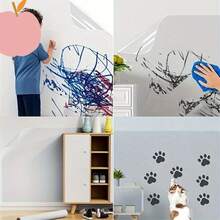 1 Roll Transparent Waterproof Oil-Proof Self-Adhesive Paper, Peel And Stick, Oil And Heat Resistant, Suitable For Kitchen Cabinet Shelves, Drawers Lining, Kitchen And Room Decoration