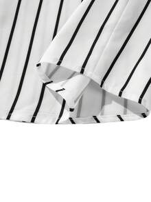 Camicia casual a maniche lunghe con righe "Old Money" da uomo, autunnale