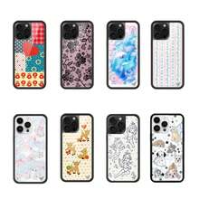 New Wildflower 3D WF Strawberry Phone Case For IPhone 17 12 13 14 15 16 Pro Max Plus Funda Cute Dolphin Cartoon Protective Cover - NS488-2 - 查看 3