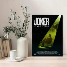 1 PC JOKER Decorative Poster, Framed Wall Art, Modern Decor For Bedroom, Office, Living Room, Cafe, Bar, Dorm, Popular Halloween And Christmas Gift, Holiday Decor, Frameless Decor
