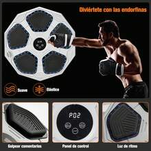Máquina de Boxeo Musical Bluetooth / Montada en la Pared con Guantes para Hombres y Mujeres / 9 Modos de Música Volumen Ajustable - 1 - Ver 8