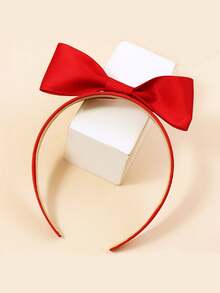 1 件红色 3D 蝴蝶结头带，适合日常、化妆、节日派对佩戴、发带、发箍头带、头饰 - 彩色 - 查看 5