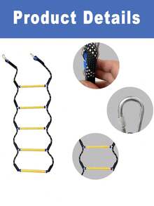 1 Stück Bootsleiter mit 5 Stufen, für Schlauchboot, Kajak, Motorboot, Kanu, Angelboot, extra lange tragbare Fünf-Reifen-Bootsleiter