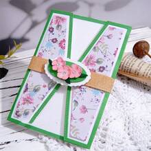 1pc Christmas Folding Card Frame Metal Die Cutting Mold, Silver Gray, Suitable For Scrapbooking Decoration, DIY Scrapbooking Paper Art, Embossing Craft, Handmade Crafts And Card Making, Greeting Card Metal Die Cutting Mold - Silver Gray - View 8