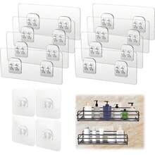 Estilo12 Piezas Adhesivos Para Pared, Ganchos Adhesivos Para Pared, Ganchos Adhesivos, Clavos Adhesivos Para Pared, Impermeable, Transparente, Para Uso En Cocina, BañOVersióN Mejorada - 1 - Ver 2