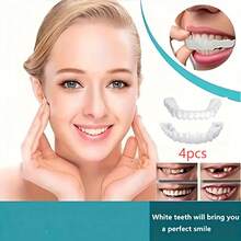 4副高品质升级版假牙,适合有牙齿问题的朋友轻松拥有灿烂笑容。万圣节趣味假牙,是送给父母的绝佳礼物。 - 白色-E - 查看 16