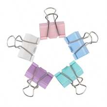 1 Box Assorted Color Small/Medium/Large Paper Clips, Multipurpose Office Supplies, School & Home Use, Decorative Stationery, Diary Accessories, Office Desk Decor - Random - View 7