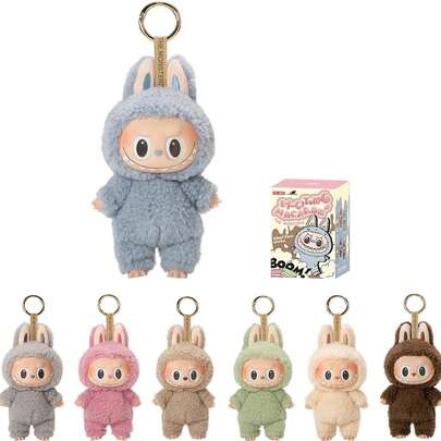 Labubu  The Monsters - Tasty Macarons Vinyl Face Blind Box, Random Design Action Figures Collectible Toys Home Decorations, Single Box - Birthday, Valentine's Day, Anniversary, Holiday Gift