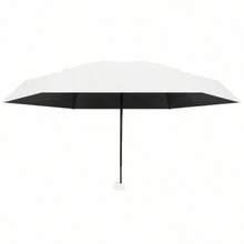 1 umbrelă de buzunar ultra-mini anti-UV, rezistentă la ploaie, la soare, pliabilă portabilă, pentru călătorie (cu cutie cadou)