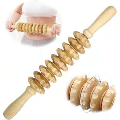 手动滚轮棒，用于木材塑形，专为按摩器和筋膜设计