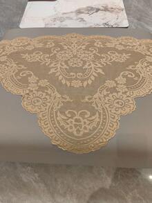 128cm*65cm/1pc Handmade Khaki Lace Trim, DIY Clothing, Headwear, Sofa, Lampshade, Tablecloth, Dress, Skirt Hem Decoration Sewing Accessory