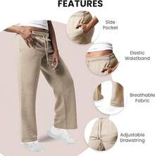 3 Pack Women's Wide Leg Sweatpants Workout And Yoga (Plus Sizes Available) ZQZF - Hitam / Abu-abu Heather Muda / Kelabu Kecokelatan - View 2