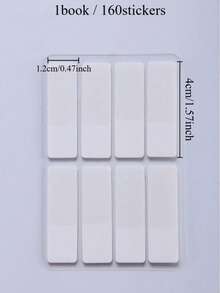 1 كتاب ملصقات فهرس إبداعية، ملصقات مذكرات لاصقة بيضاء، ملصقات إشارات مرجعية بسيطة، ملصقات مذكرات لاصقة قابلة للكتابة، ملصقات فهرس للمكتب والدراسة