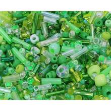 Mixed Beads 1000Pcs/20g Glass Seed Tube Bead Bugle Bead 1.5-4.5mm Small Loose Spacer Beads Bracelets Necklace Earring Jewelry Making (Green) - Pink - View 1