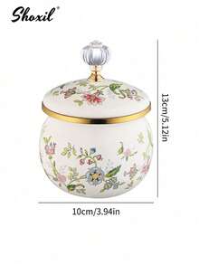 shoxil 1pc 1L/1.2L/1.5L Enamel Pot, Small Capacity Enamel Kettle, Multi-Functional Heat-Resistant Water Kettle/Coffee Pot, Suitable For All Seasons, Can Be Used As Oil Pot, Sugar Jar, Seasoning Jar, Tea Canister, Vinegar Bottle And Cold Water Pot, Not Easy To Break Or Stick Oil, Decorative Household Tabletop Kettle.