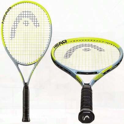 Raquette de tennis Head Tour Pro - Pré-cordée, équilibre léger 27 pouces, prise de 4 3/8 pouces, jaune