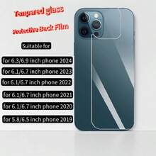 [Set de 3+3] 3 Protectores de vidrio templado para la parte trasera y 3 Protectores de lente para iPhone 15/16 Series - Diseño de mármol/brillo de purpurina de lujo, anti-arañazos, compatible con fundas, adecuado para iPhone 15/16/15pro/16pro/15 Plus/16plus/15pro Max/16pro Max