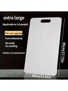 1pc Premium Stainless Steel Cutting Board - Double Sided, Rust-Resistant, Suitable For Meat, Fruits And Vegetables, Dishwasher Friendly, Multiple Sizes Available - Silver - View 11